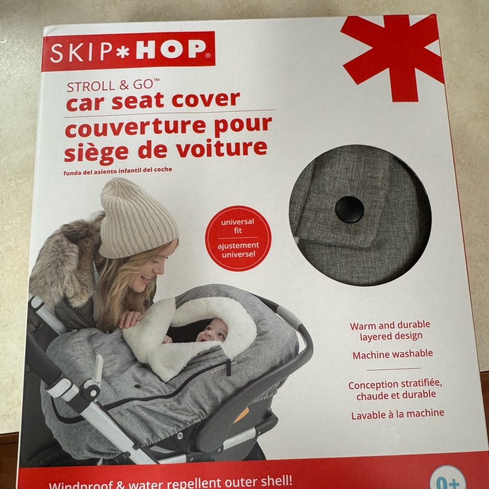 Skip Hop Grey Car Seat Cover